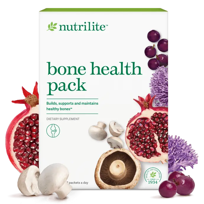 Amway Nutrilite Bone Health Pack 60 Packets | 30 AM & 30 PM | Calcium Magnesium Vitamin D | Plant Nutrients | Calcium Formula | Magnesium Formula | Vitamin D Formula | AM PM Packets | 60 Packets | Nutrilite Bone Health | Plant-Based Formul