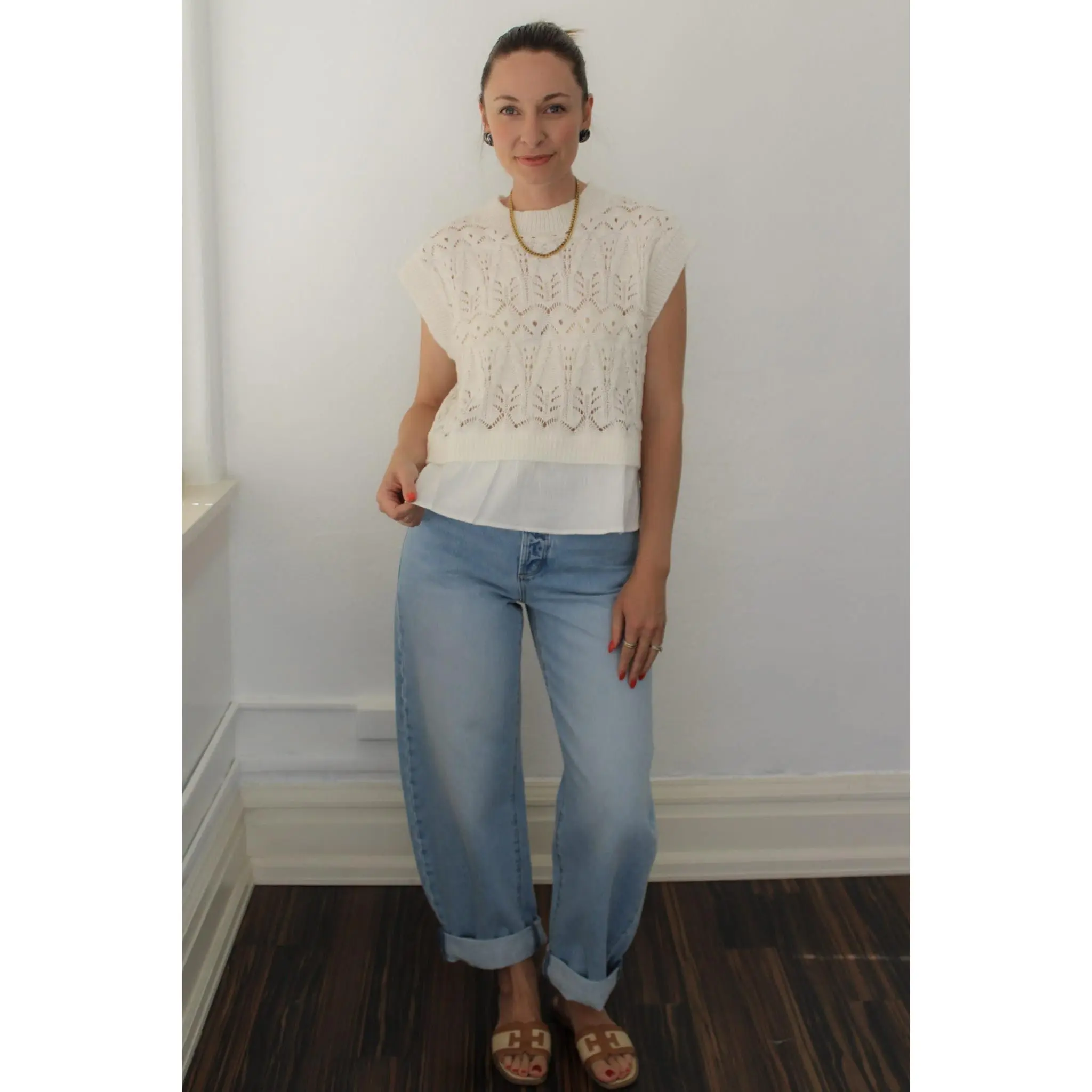 Crochet Layered Sweater Vest