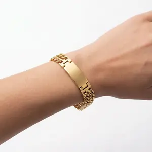 Real Bracelet Double Layer for Real People in 14K Gold Plated 8'', Gold Bracelets tiktokshopspringglowup