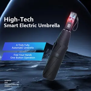 High-tech electric umbrella that can be quickly and automatically opened and retracted