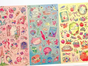 Shimmery Romantic Scrapbooking Sticker