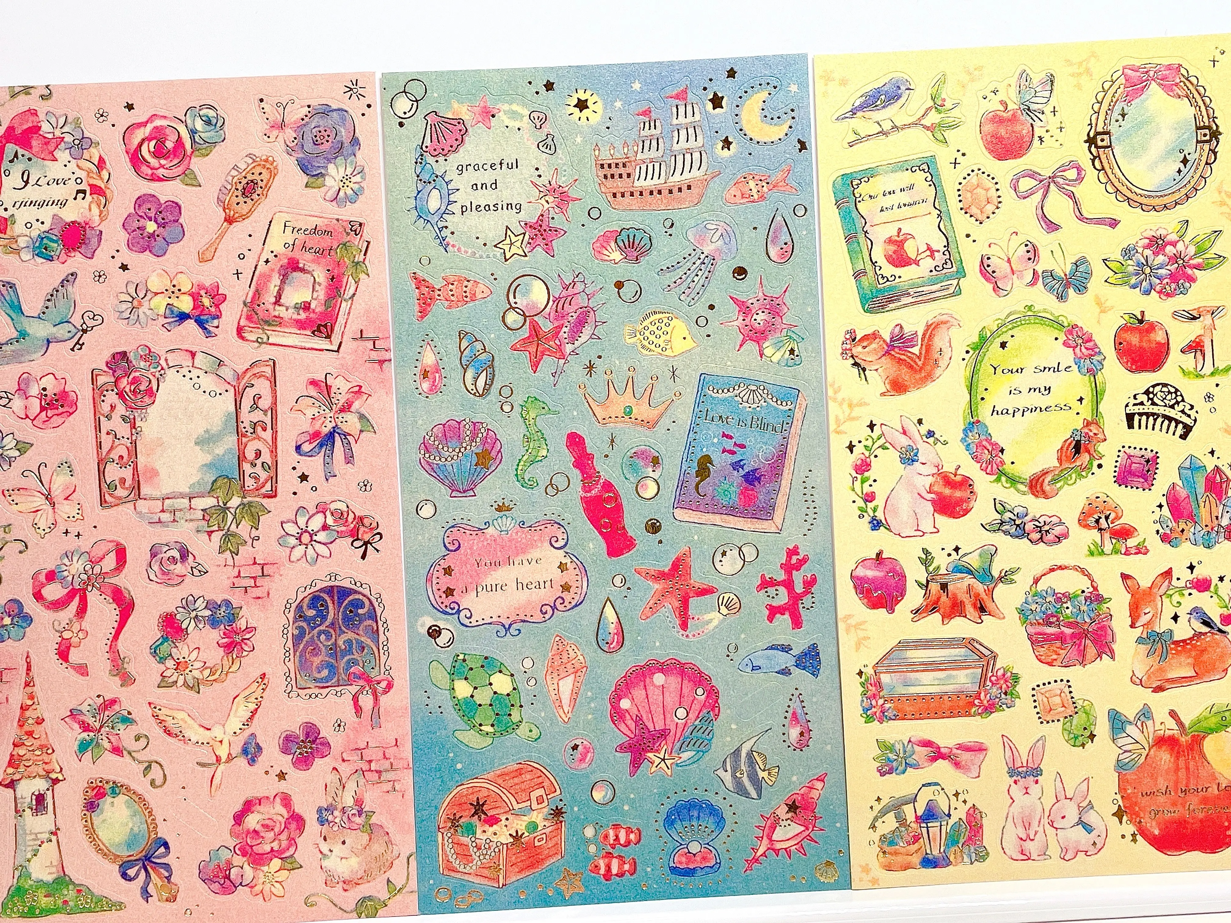 Shimmery Romantic Scrapbooking Sticker