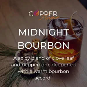 MIDNIGHT BOURBON - Copper Flame Candle