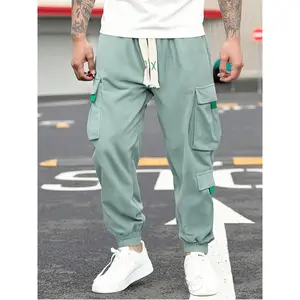 Men's Large Size Corduroy Casual Slant Pocket Casual Straight Leg Pants, Loose Fit Warm Comfortable Winter Travel Trousers for Big Guys