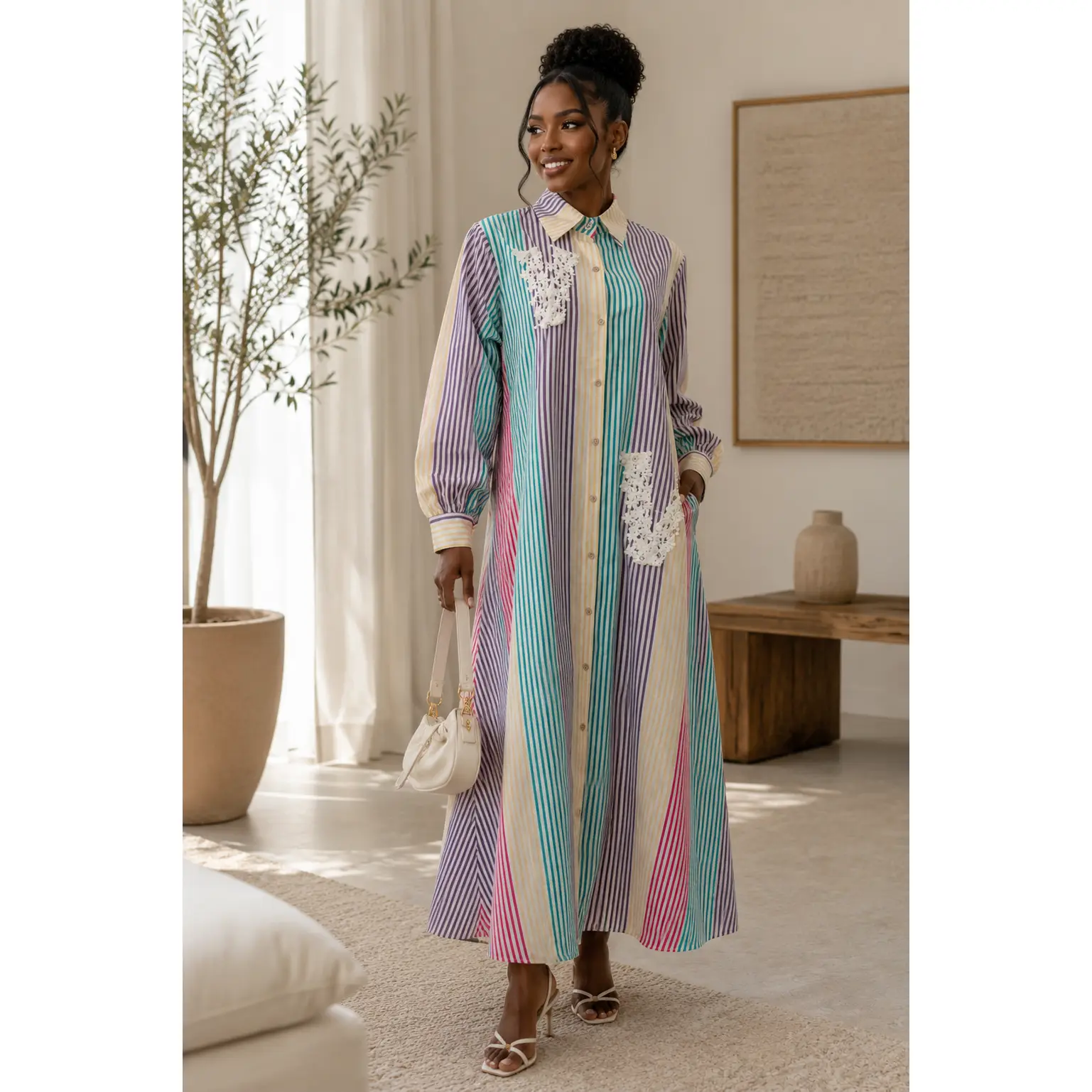 Mira Stri pe Maxi Dress
