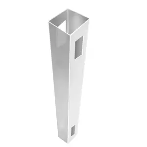 Line Post for White Vinyl Routed Fence Caps Included Set of 2 Privacy Panels Easy Install Heavy Duty Low Maintenance