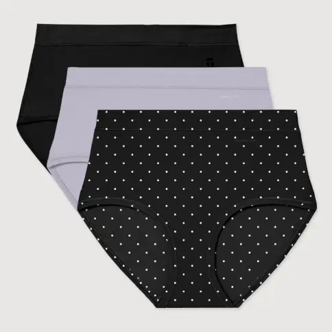 Black/Mini Polka Dot/Evening Haze