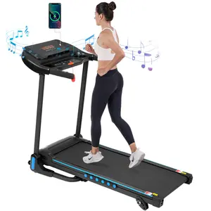 3.0 HP Bluetooth Speaker Treadmill forHome, 350 lbs Capacity, Auto-Folding,Incline, 10MPH, USB/Type C Charging