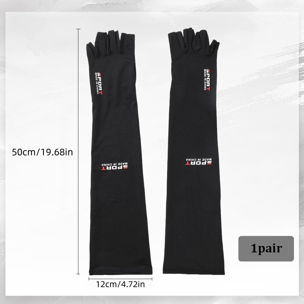 unisex sun protective fingerless gloves offer UV protection and are breathable and cool suitable for driving cycling and outdoor activities