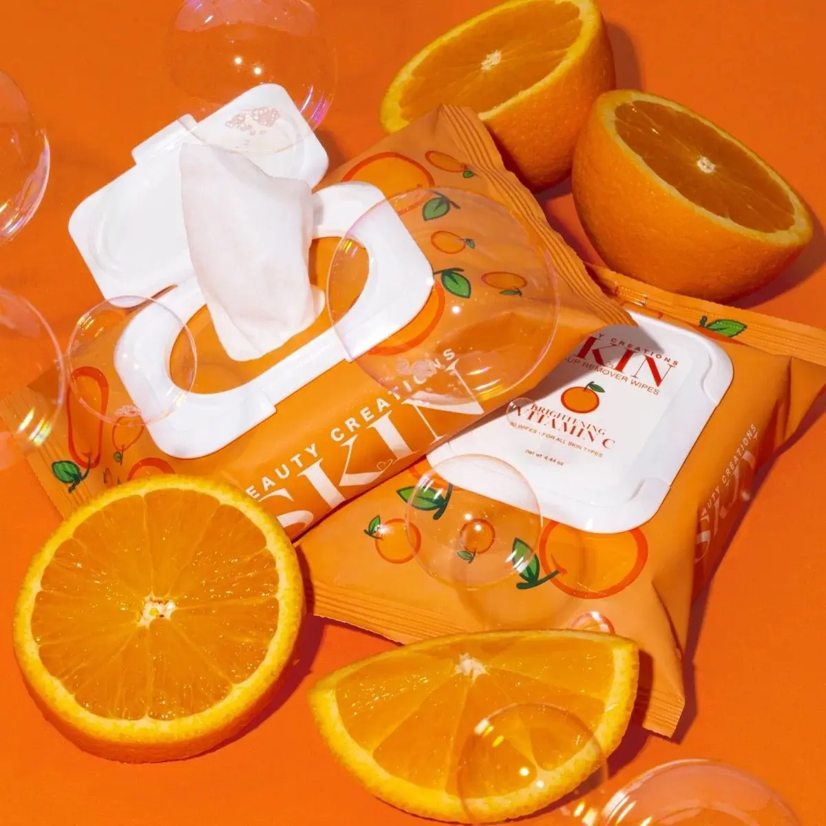 Beauty Creations Skin Vitamin C Brightening Makeup Remover Wipes