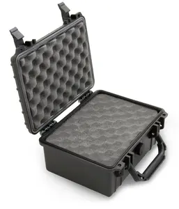 9" Waterproof Hard Travel Case with Padlock Rings and Customizable Foam - Fits Device and Accessories up to 6.5" x 4.25" x 3" - Airtight & Crushproof Impact-Resistant Construction