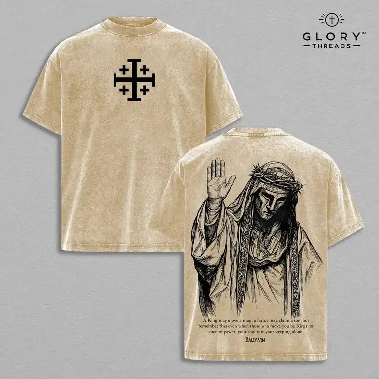 Washed T-shirt-Apricot