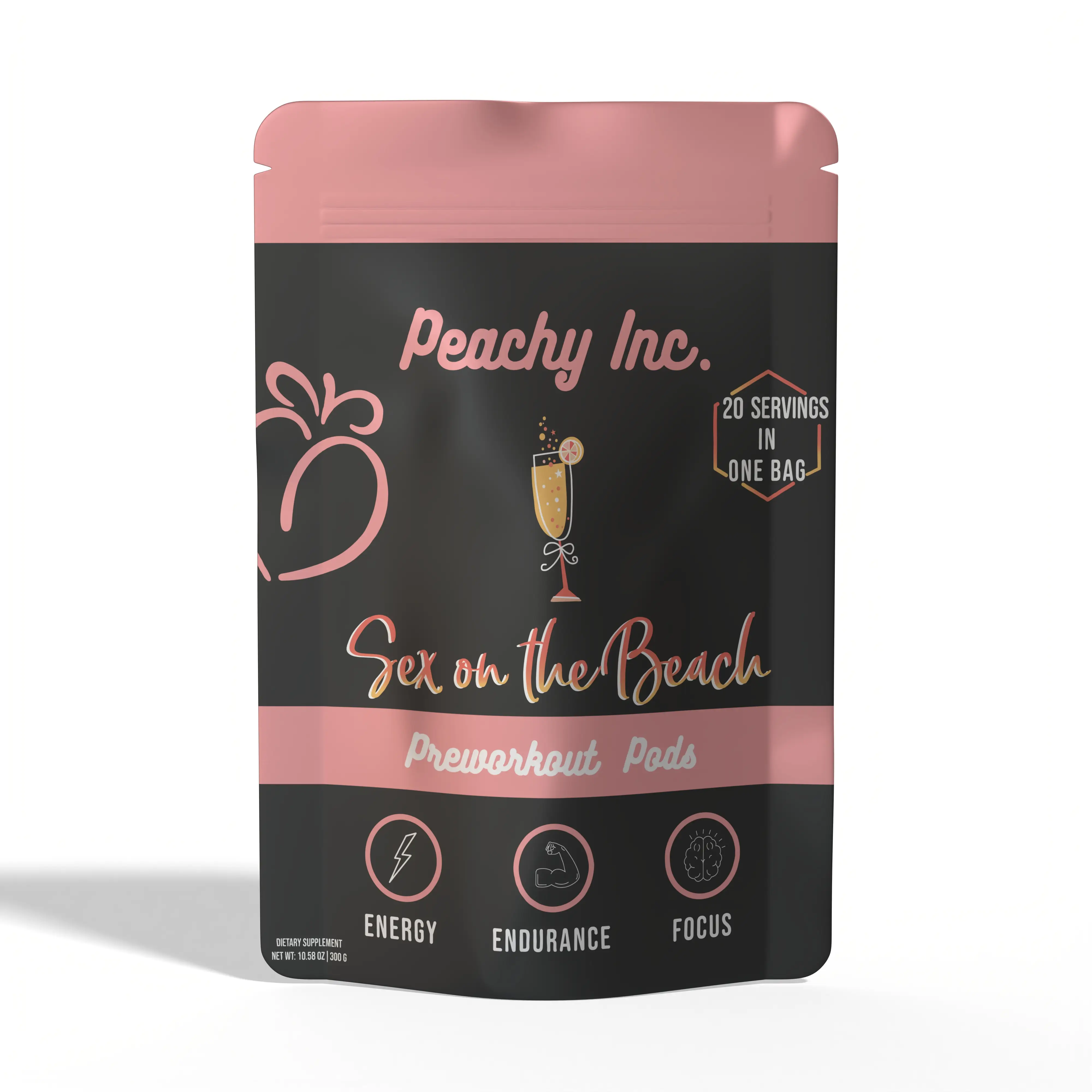 Peachy Nutrition Sex on the Beach Pre-Workout Pods