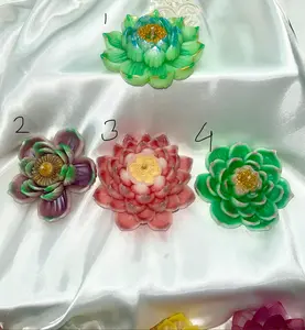 Lost In Lotus Bundle (1 set of 4) with 3D crown frosted petal tips