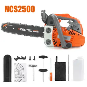 [fathersdaygift] NEOTEC NCS2500/NCS2511 25.4CC 12" Gas Chainsaw, Lightweight 2-Stroke Handheld Chain Saw, Easy Start, One-Hand Operation, Portable Power for Tree Cutting & Branch Trimming