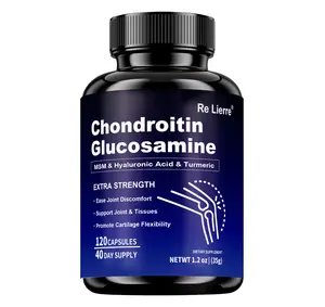 Glucosamine Chondroitin MSM Complex - Joint Support with Turmeric Boswellia & Hyaluronic Acid | Shellfish-Free Collagen + Calcium for Cartilage & Bone Health, 60 Capsules
