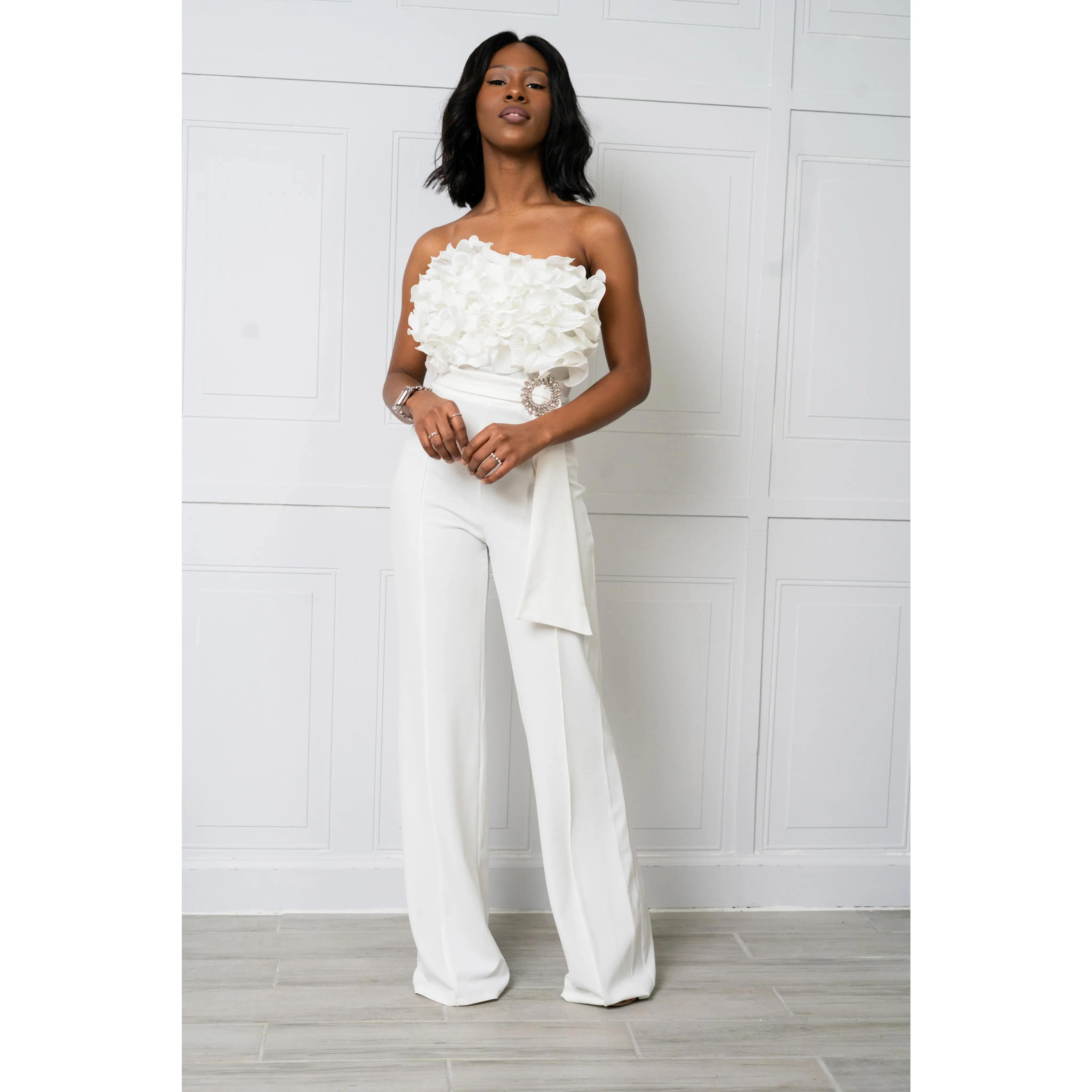 DIAMONDS AND PEARLS JUMPSUIT