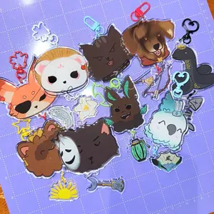 Heaven Officials Ship Acrylic Keychains | MXTX TGCF Connection Charms, Hua Lian BeefLeaf QuanYin Keychains, Danmei Bl Keychains