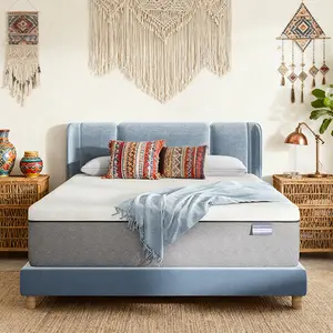 【Couple Choice】Fansace 10 inch Queen Size Gel Memory Foam Mattress Medium Firm for Pressure Relief & Back Pain No-Fiberglass CertiPUR-US 100-Night Trial Mattresses in a Box