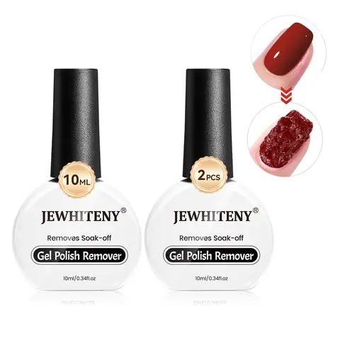 JEWHITENY New Upgraded 10ML Cute Gel Nail Polish Remover (2 Pcs, Box), Salon-Grade Nail Care Solution for Home Use, 3-Min Quick Wipe-Off, No Soaking or Wrapping Needed, Wait 3min Easy Application