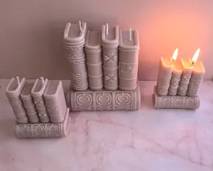Book Stack Soy Wax Candle: Gothic Cottagecore Decor