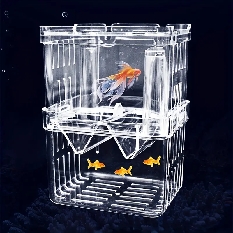 Multifunctional acrylic fish tank feeding isolation box Enclosure aquarium incubator incubator bracket fish feeding box fish tank accessories