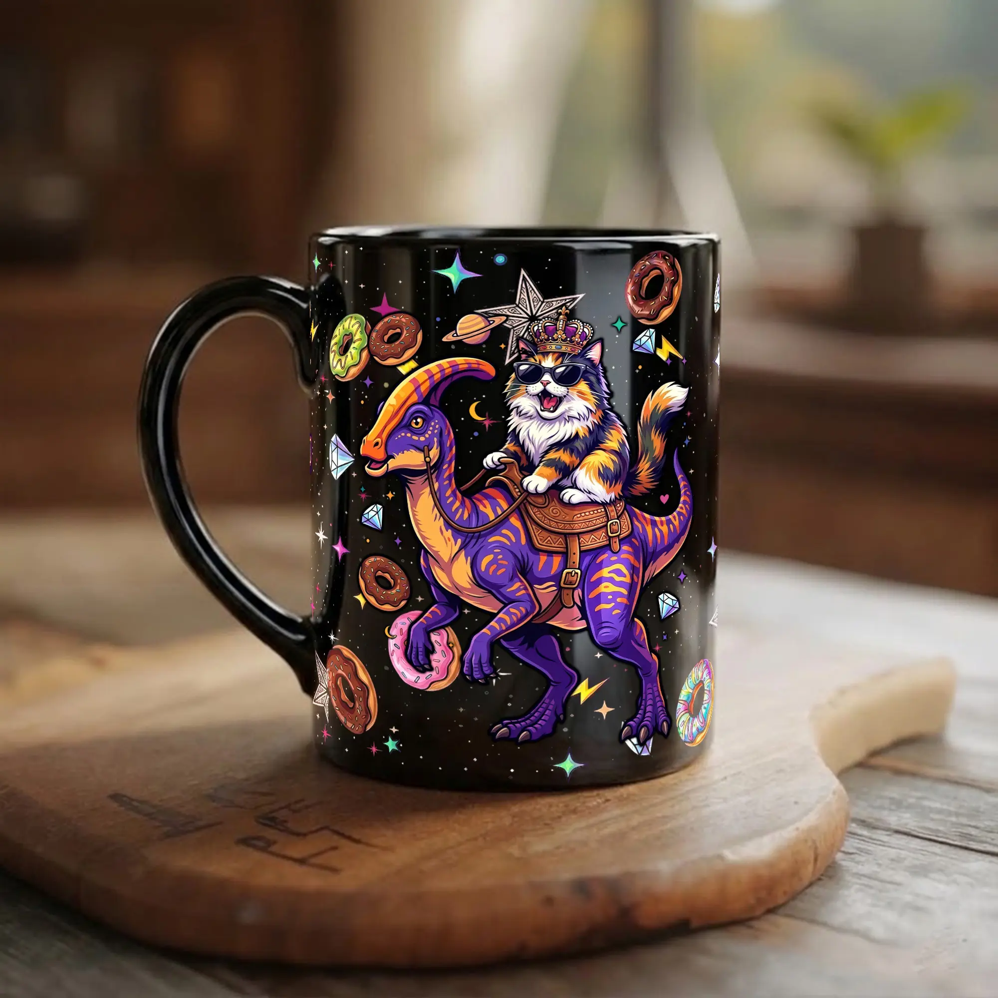 Dungeon Crawler Carl Inspired Mug, Mongo Is Appalled Black Ceramic Coffee Cup, Funny LitRPG Fantasy Book Lover Gift