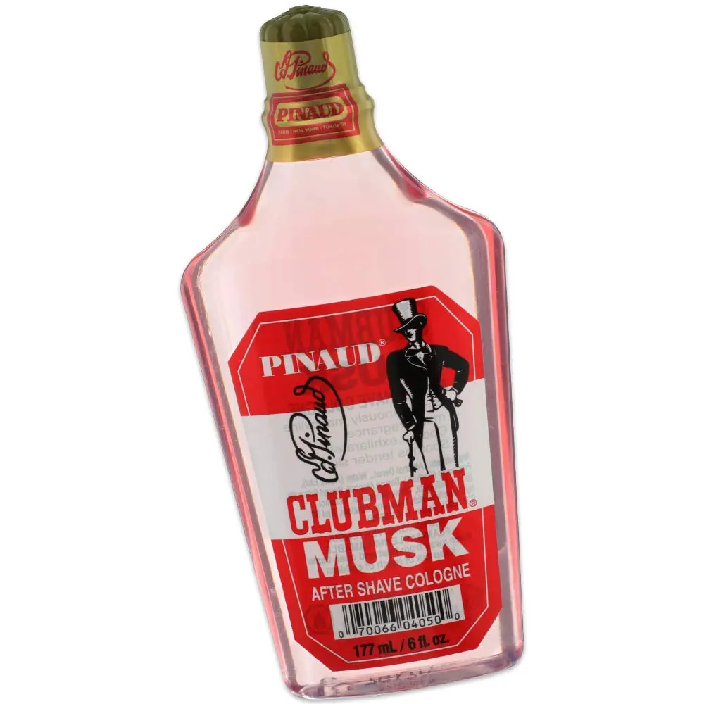 Clubman Pinaud Musk After Shave Cologne - Men's Scented Fragrance Liquid, Refreshing Single Item for Smooth Skin, 6 oz