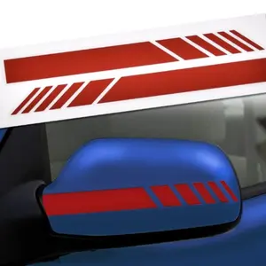 G-PLUS Red 5D Rearview Mirror Car Sticker Reflective Stripe Decal Waterproof Accessorie let freedom American Flag Car Vinyl Sticker decorative sticker