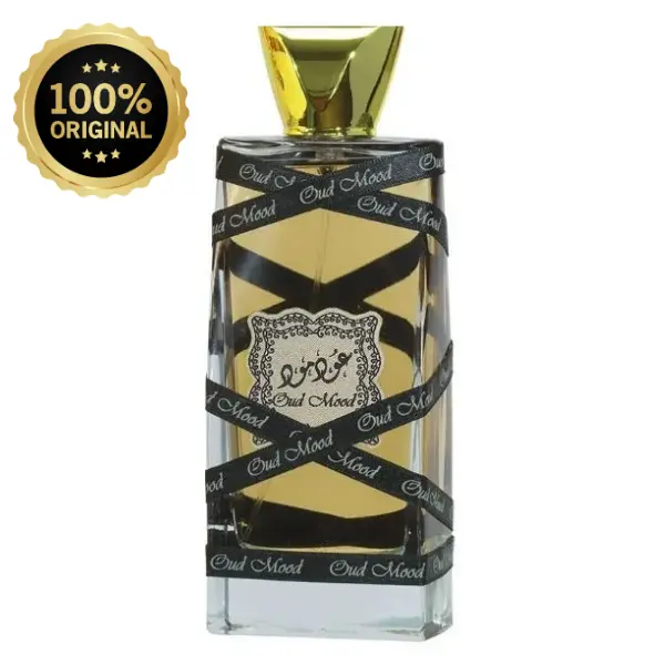 Lattafa Oud Mood Eau de Parfum, 100ml - Spicy Woody Unisex Fragrance with Rich Oud, Caramel & Rose for Special Occasions, Amber Woody Spicy, Aromatic Woody Fragrance
