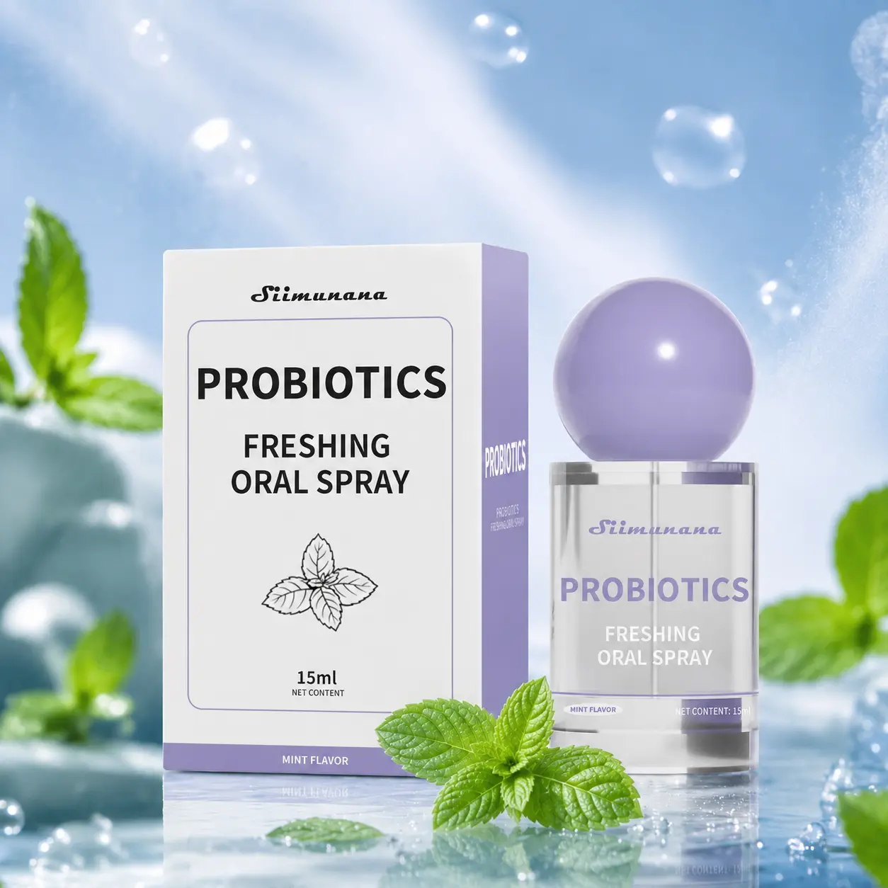 Probiotic Oral Spray 15ml Fresh Breath & Oral Care, Sugar-Free, Long-Lasting Freshness Probiotic Oral Spray – Breeze Mist for Lasting Freshness & Oral Care, Probiotic Oral Spray Ultimate Long-Lasting Freshness & Oral Care Portable, Sugar-Free & Must-Have