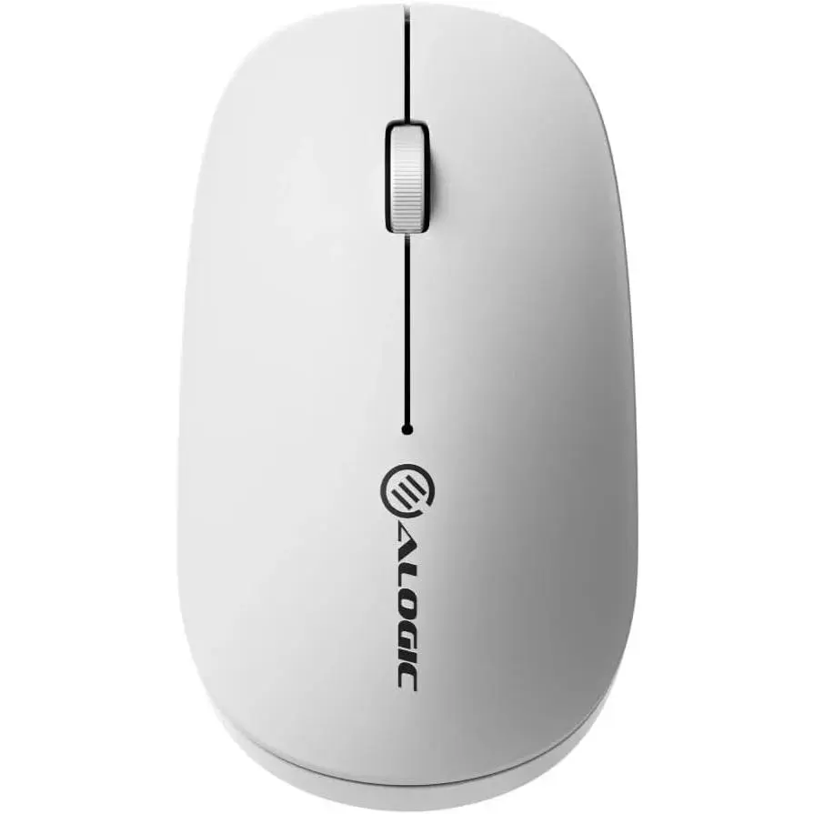 Alogic Echelon USB-C Rechargeable Wireless Mouse White AMBT4KWH