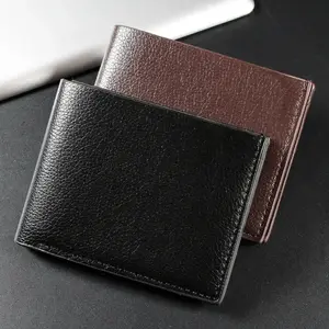 Men's Solid Color Short Multi-Functional PU Leather Wallet | Slim Card Holder for Women | Daily All-Season Stylish Bifold Wallet