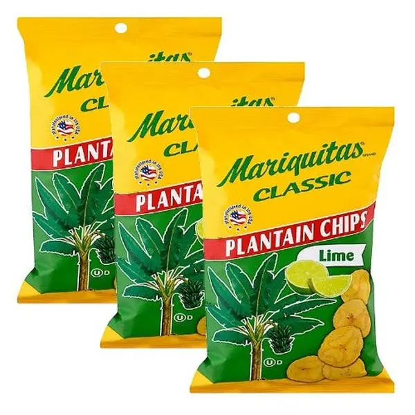 Plantain Chips with Lime 4.5 oz Pack of 3