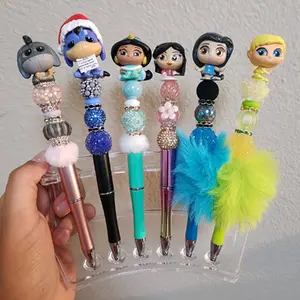Cute Character Beaded Pens - Perfect for Coworkers and Crafters