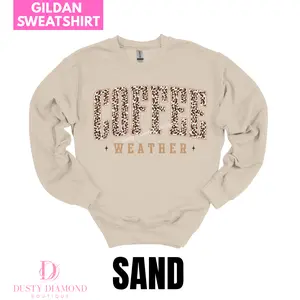 Cheetah COFFEE WEATHER Gildan Sweatshirt
