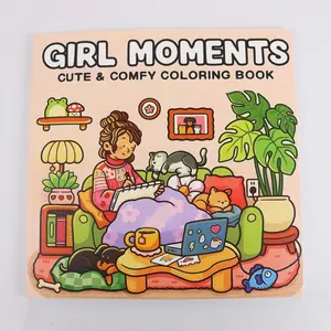 Teenage Healing Coloring Book, Cozy Home Theme Stress Relief Coloring Album, Adult Relaxation Doodle Painting Book, Hb-001 Model