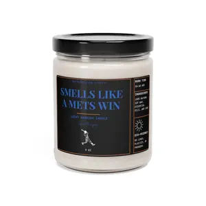 Mets Lucky Gameday Candle - NY Mets Baseball Candle 9oz