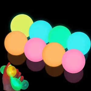 Glowing Stress Relief Balls, Ceiling Glitter Toy, Fun Anxiety Reducer for Adults, Party Decorations, Easter Gift, Classroom Prize