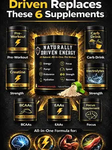 Naturally Driven Energy- All-in-one Performance Formula for  any Fitness and Sport events