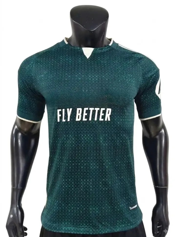 (Full logo) Personalized 26-27 away football jersey; custom name and number printing; choose your favorite player's name. Breathable, quick-drying sports shirt; a gift for football fans; match-day sportswear for men and women.