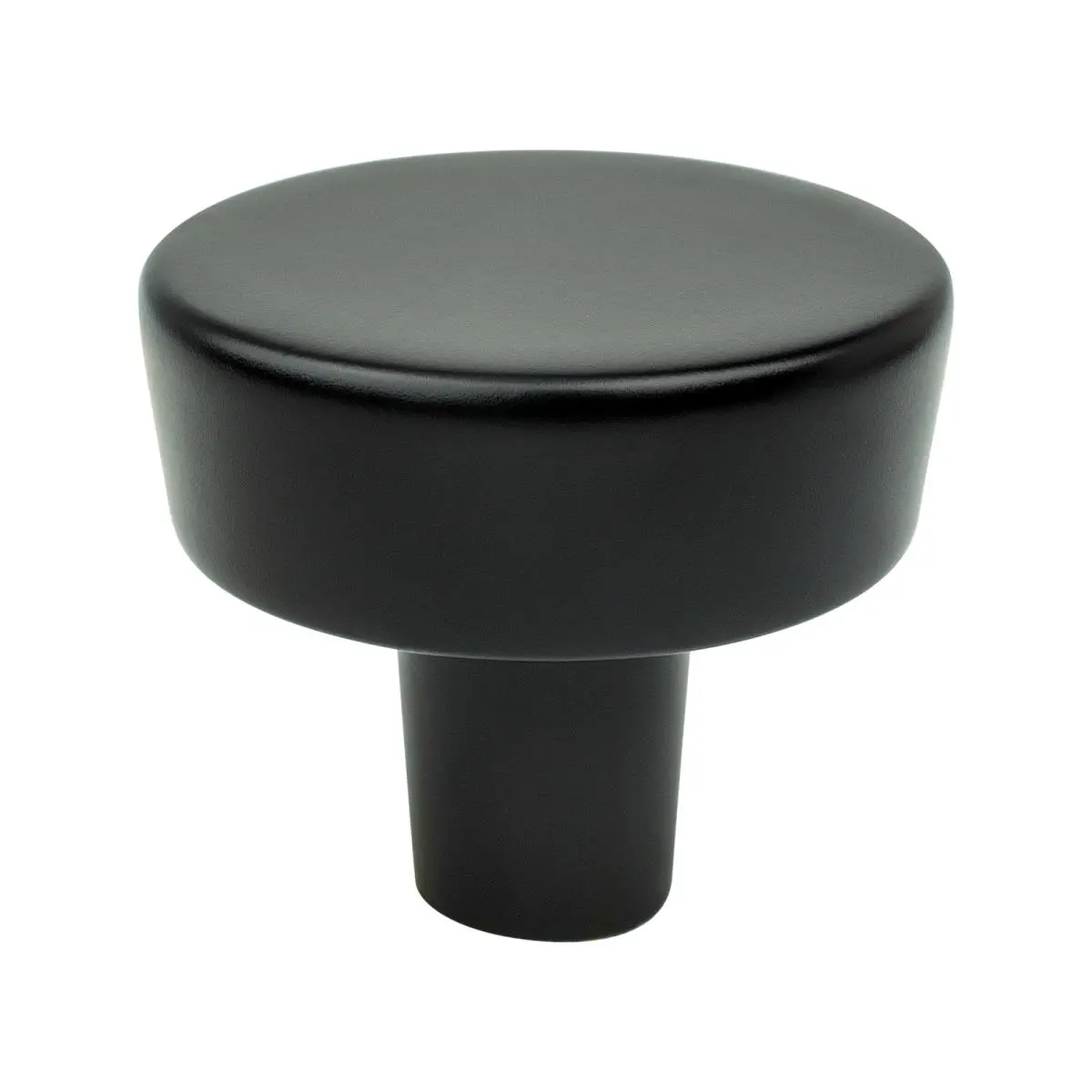 212 MAIN Brookridge Round Doorknob - Matte Black Door Hardware with Zinc Base, Suitable for Transitional Interior and Exterior Door Installations