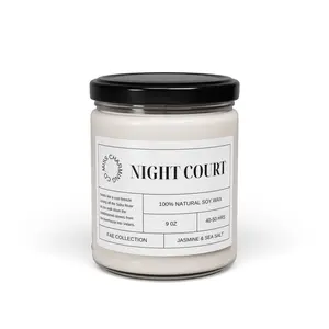 Night Court Candle, ACOTAR Candle for Her, Gift for ACOTAR fan, Jasmine Scent Candle, Housewarming Gift for Book Lover, BookTok