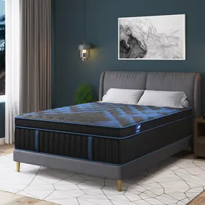 12/14 Inch Twin Full King Queen Mattress , Hybrid Mattress in a Box, Memory Foam and Individual Pocket Springs, Edge Support, Motion Isolation & Pressure Relief, Medium Firm