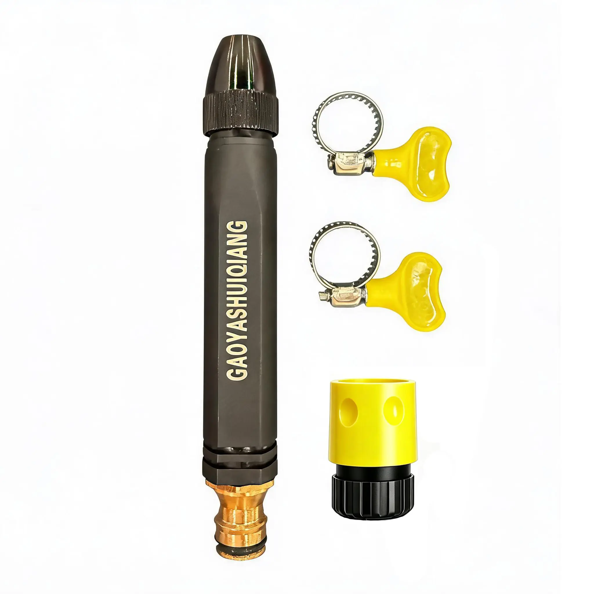 1/2 Pack Multi-Purpose High Pressure Water Spray Nozzle, Portable Adjustable Power Sprayer Tool for Garden Watering, Car Washing, Outdoor Household Cleaning & Irrigation Equipment booster