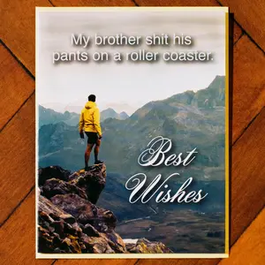 Subtext Brother Greeting Card