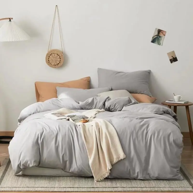 Silver Grey Comforter King Grey Comforter King Size Light Gray Light Grey Quilts for Women Men Adults