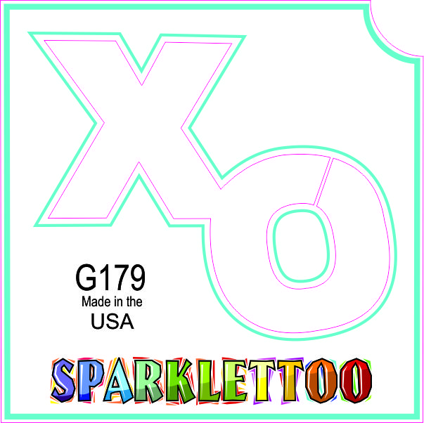 212 MAIN G179 Ruby Red Glitter Finish Tattoo Stencil, 3-Ply XO Shape, 1.5x2.3x2.3 in, Pack of 100, Easy-Apply, FDA-Safe, for Men's Special Occasion Costumes & Accessories