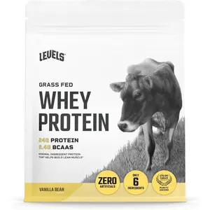 Whey Protein Powder – Vanilla Bean Flavor, 1 lb, 24g Grass Fed Protein per Serving, No Artificial Ingredients, Supports Muscle Growth & Recovery