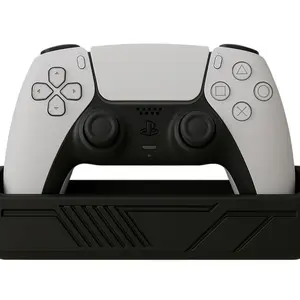 Controller Pocket - Universal Video Game Controller Mount -Mounted Design No-Screw Tactical Black/Iced White Finish
